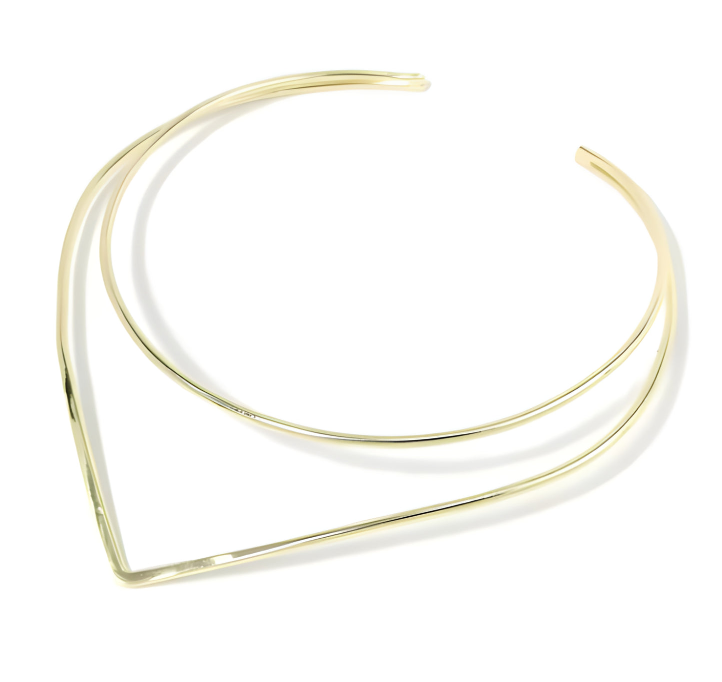 Girocollo Rigido Placcato Oro Argento