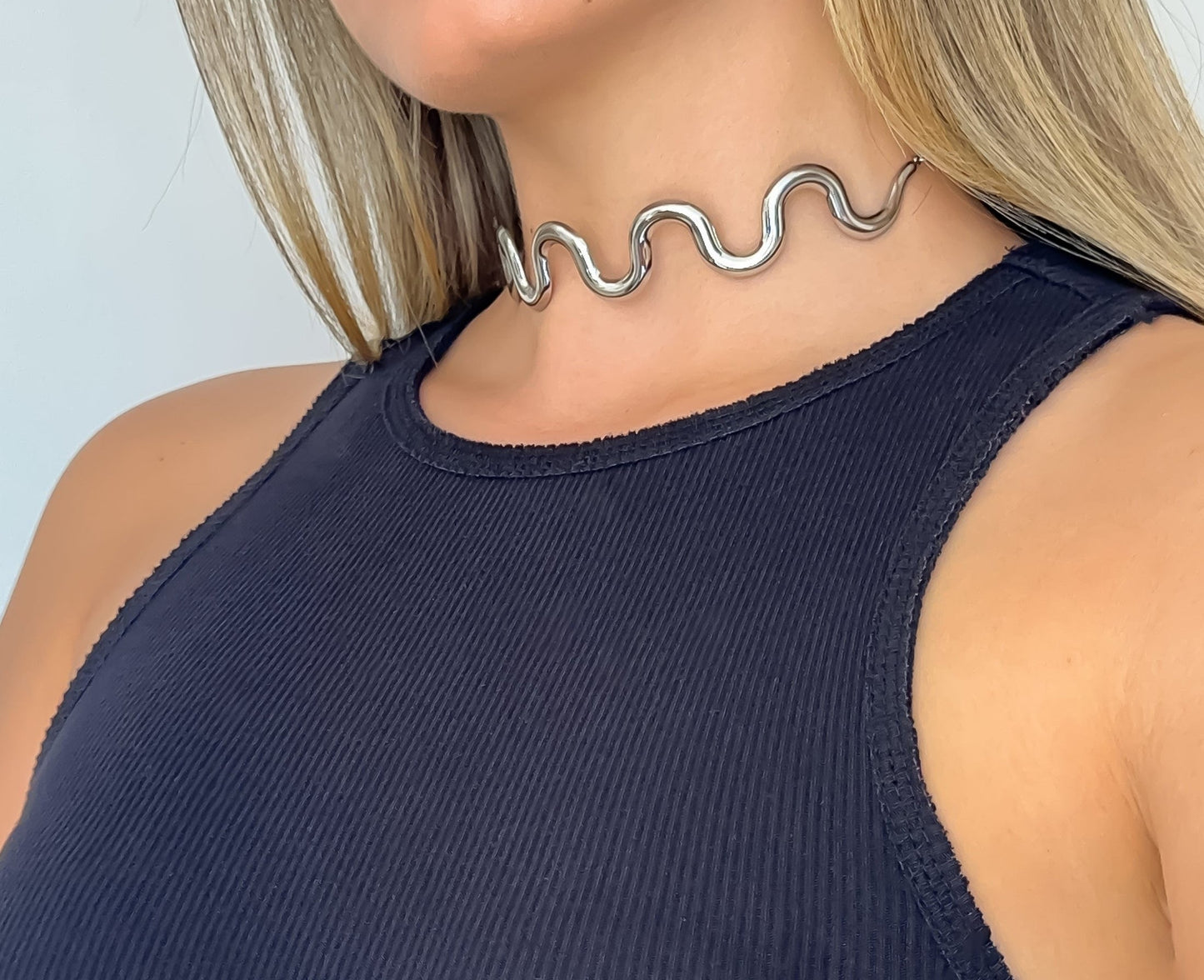 Girocollo Onde Argento