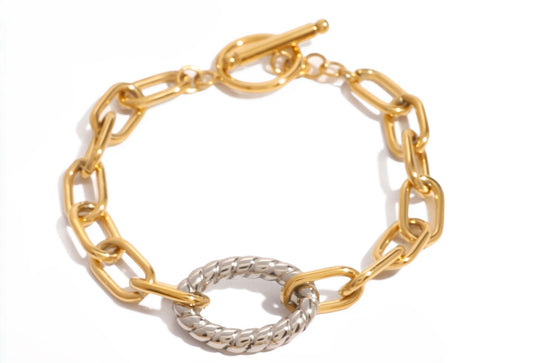 Bracciale a Catena Bicolore Golver mod.2