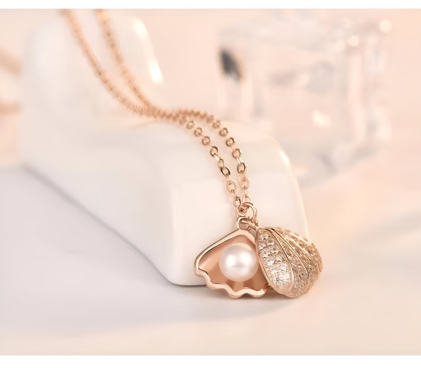 Collana Conchiglia e Perlina